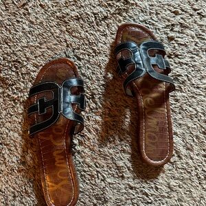 Sam Edelman black sandal slides